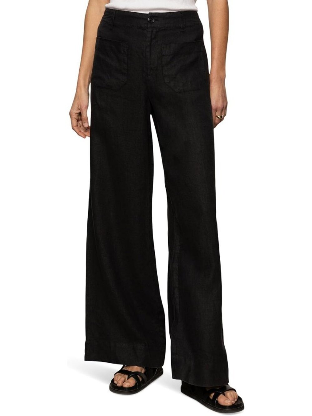 Linen Wide Leg Marine Pants - Breezy Summer Style, Comfortable Fit, Casual Chic